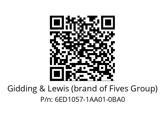   Gidding & Lewis (brand of Fives Group) 6ED1057-1AA01-0BA0