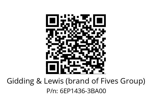   Gidding & Lewis (brand of Fives Group) 6EP1436-3BA00