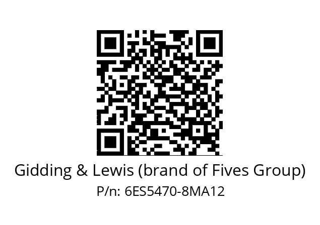   Gidding & Lewis (brand of Fives Group) 6ES5470-8MA12