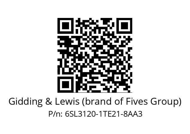   Gidding & Lewis (brand of Fives Group) 6SL3120-1TE21-8AA3