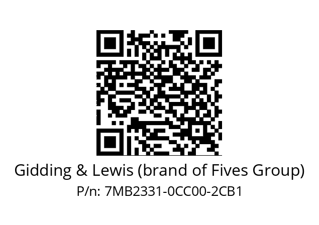   Gidding & Lewis (brand of Fives Group) 7MB2331-0CC00-2CB1