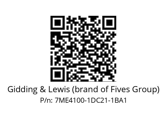   Gidding & Lewis (brand of Fives Group) 7ME4100-1DC21-1BA1