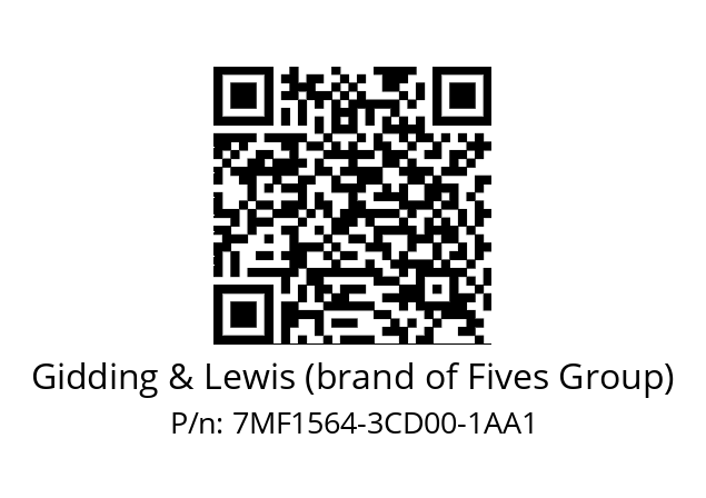   Gidding & Lewis (brand of Fives Group) 7MF1564-3CD00-1AA1