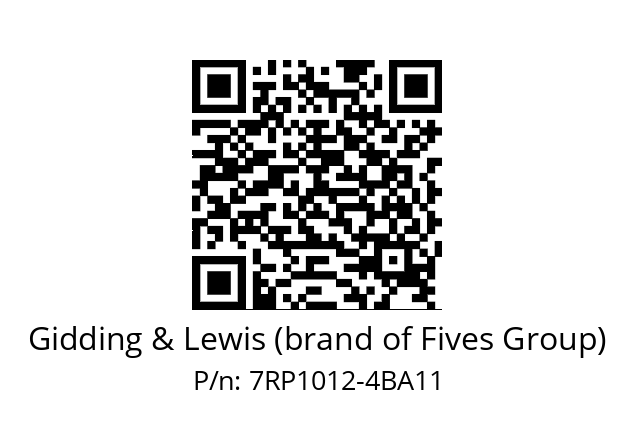   Gidding & Lewis (brand of Fives Group) 7RP1012-4BA11