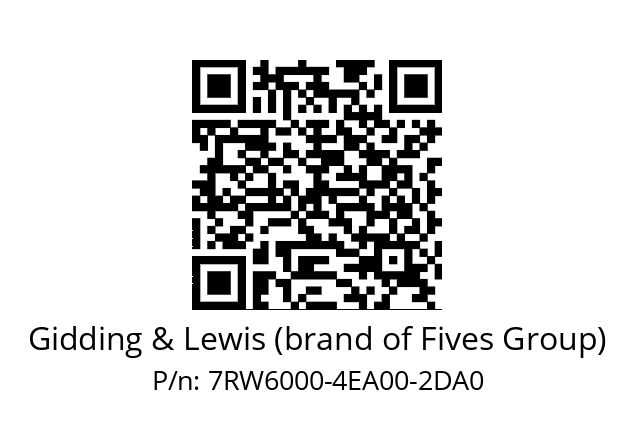   Gidding & Lewis (brand of Fives Group) 7RW6000-4EA00-2DA0