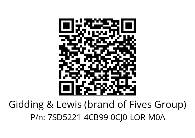   Gidding & Lewis (brand of Fives Group) 7SD5221-4CB99-0CJ0-LOR-M0A