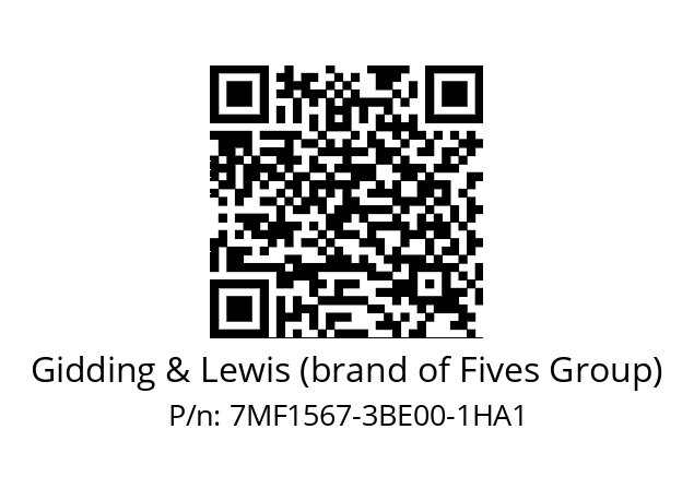   Gidding & Lewis (brand of Fives Group) 7MF1567-3BE00-1HA1