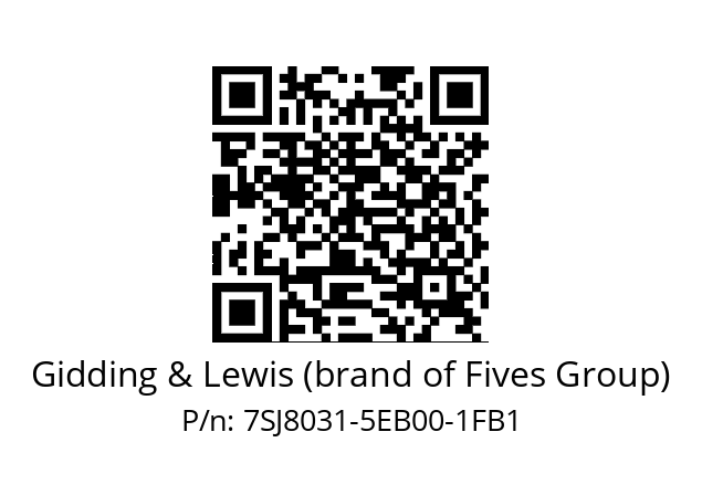   Gidding & Lewis (brand of Fives Group) 7SJ8031-5EB00-1FB1