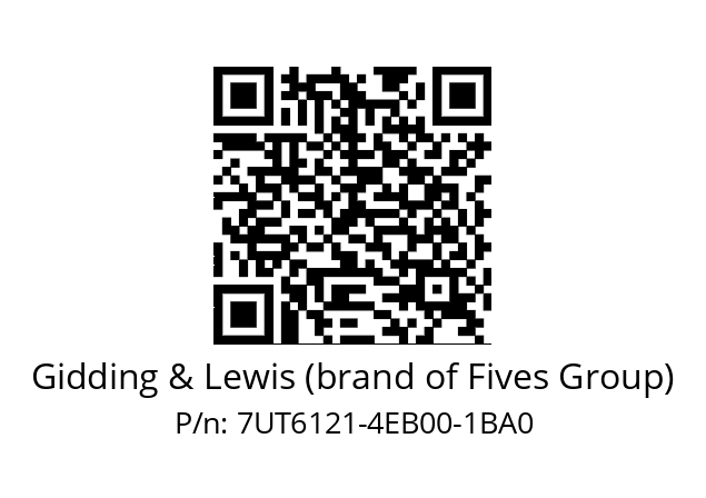   Gidding & Lewis (brand of Fives Group) 7UT6121-4EB00-1BA0