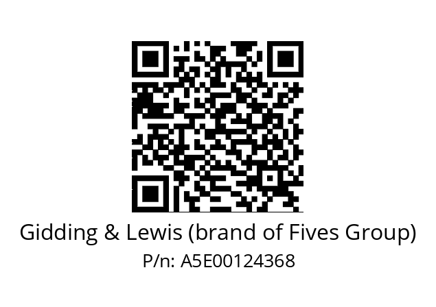   Gidding & Lewis (brand of Fives Group) A5E00124368