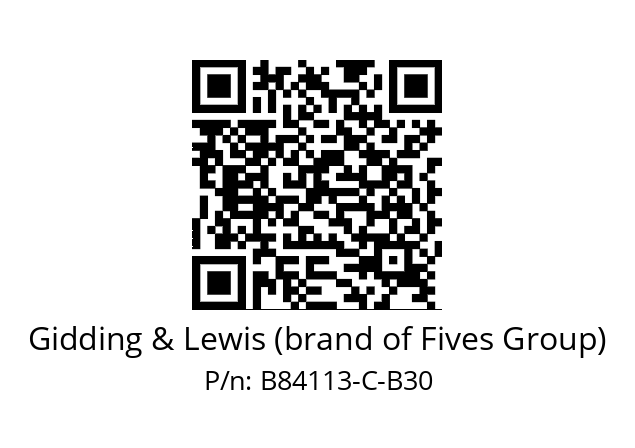   Gidding & Lewis (brand of Fives Group) B84113-C-B30