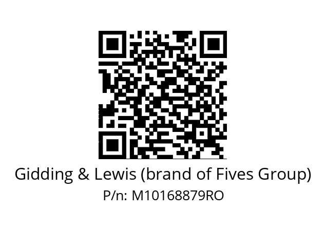   Gidding & Lewis (brand of Fives Group) M10168879RO