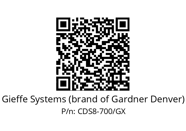   Gieffe Systems (brand of Gardner Denver) CDS8-700/GX