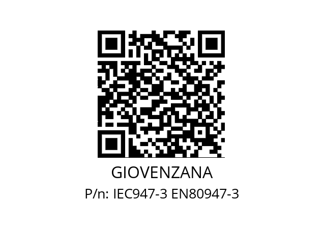   GIOVENZANA IEC947-3 EN80947-3