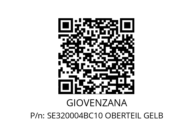   GIOVENZANA SE320004BC10 OBERTEIL GELB