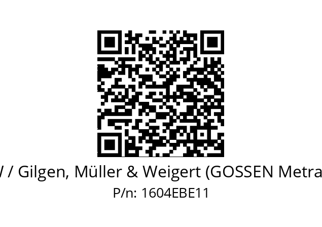  V-AQS 96 GMW / Gilgen, Müller & Weigert (GOSSEN Metrawatt) 1604EBE11