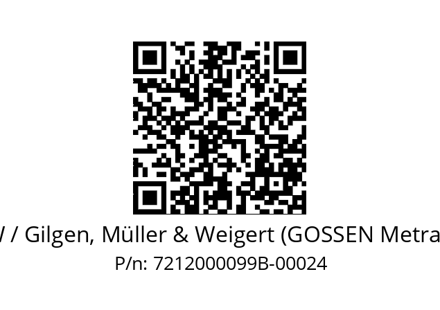   GMW / Gilgen, Müller & Weigert (GOSSEN Metrawatt) 7212000099B-00024