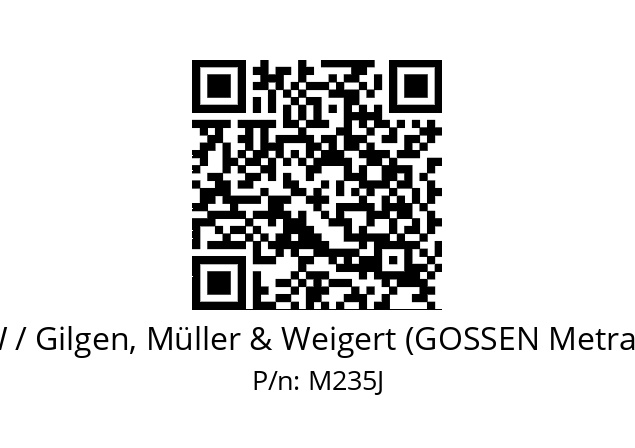   GMW / Gilgen, Müller & Weigert (GOSSEN Metrawatt) M235J