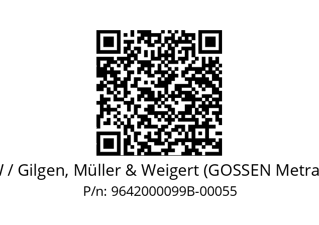   GMW / Gilgen, Müller & Weigert (GOSSEN Metrawatt) 9642000099B-00055