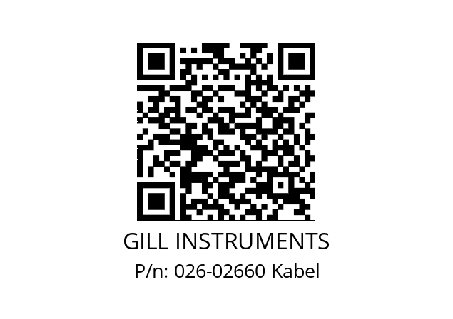   GILL INSTRUMENTS 026-02660 Kabel