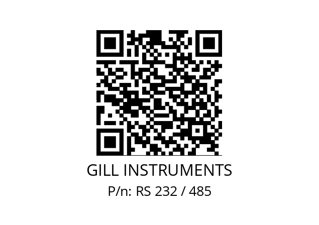   GILL INSTRUMENTS RS 232 / 485