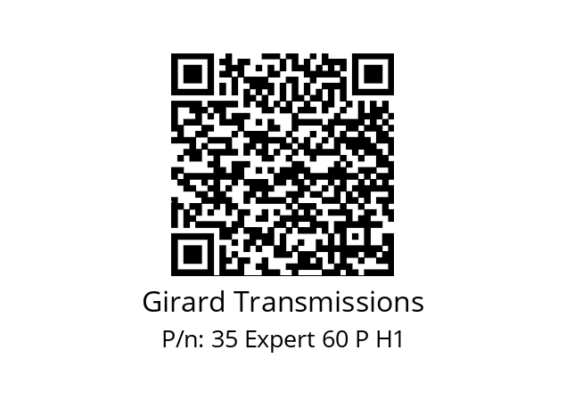   Girard Transmissions 35 Expert 60 P H1