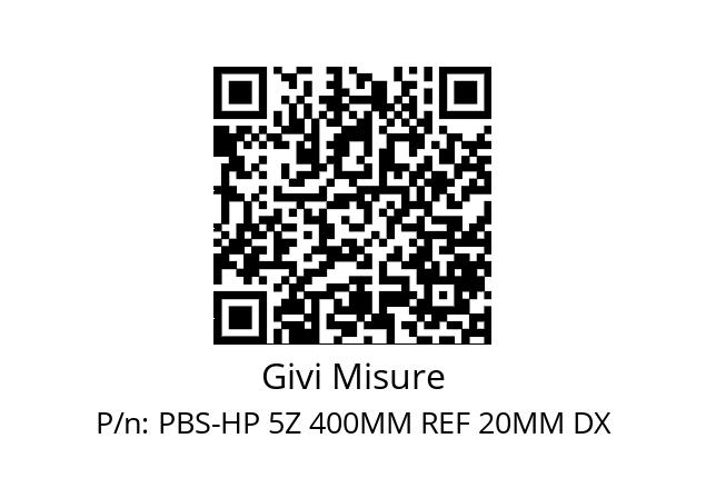   Givi Misure PBS-HP 5Z 400MM REF 20MM DX