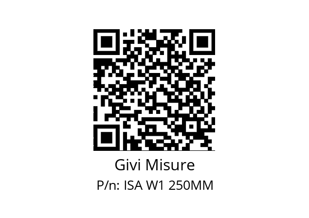   Givi Misure ISA W1 250MM