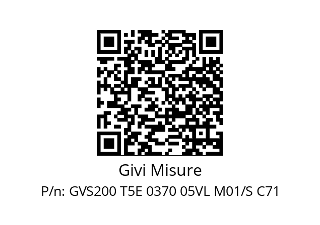   Givi Misure GVS200 T5E 0370 05VL M01/S C71