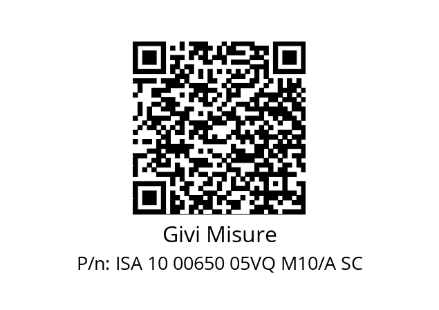   Givi Misure ISA 10 00650 05VQ M10/A SC