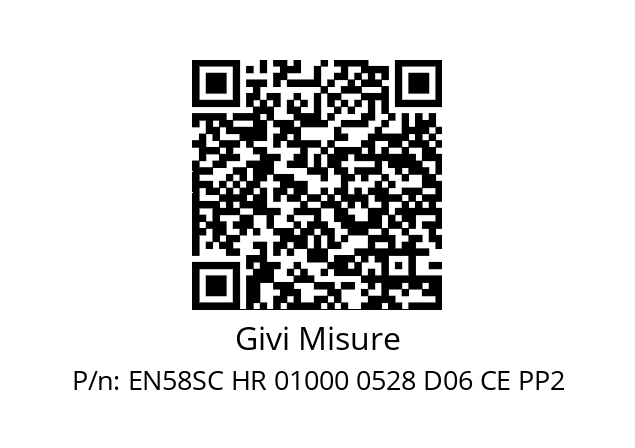   Givi Misure EN58SC HR 01000 0528 D06 CE PP2