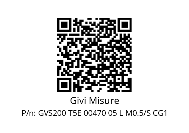   Givi Misure GVS200 T5E 00470 05 L M0.5/S CG1