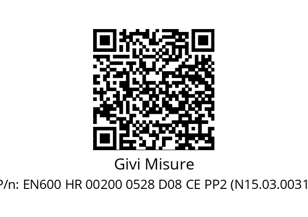   Givi Misure EN600 HR 00200 0528 D08 CE PP2 (N15.03.0031)