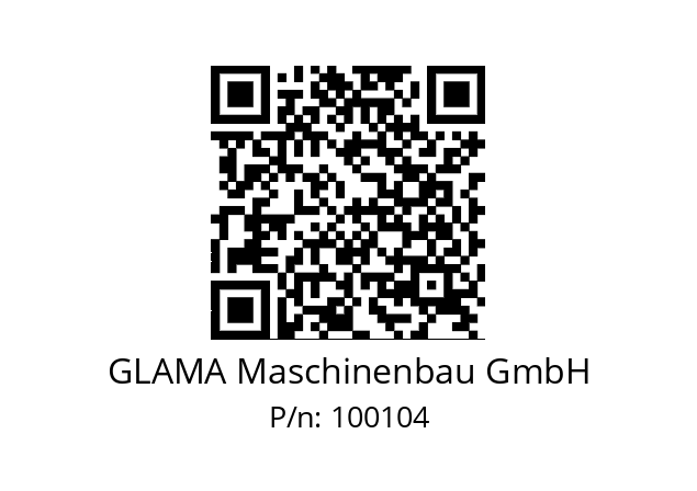   GLAMA Maschinenbau GmbH 100104