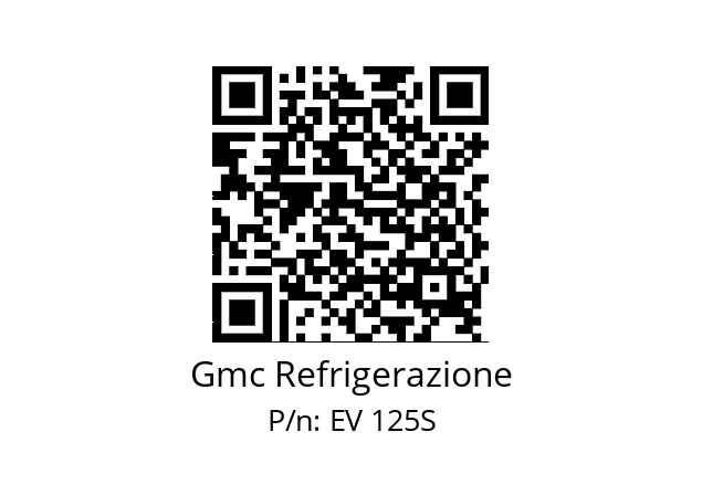   Gmc Refrigerazione EV 125S