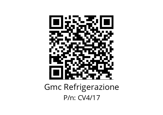   Gmc Refrigerazione CV4/17