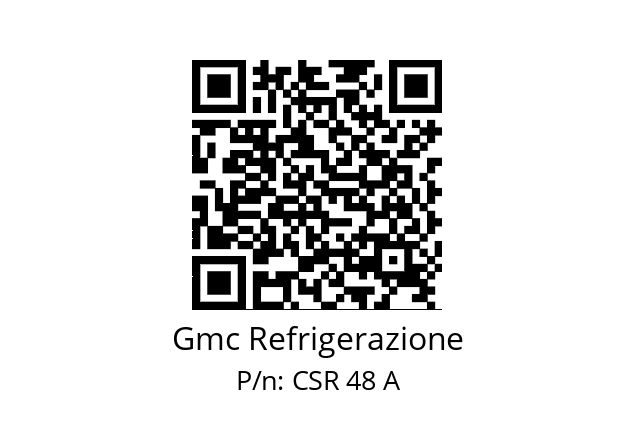   Gmc Refrigerazione CSR 48 A