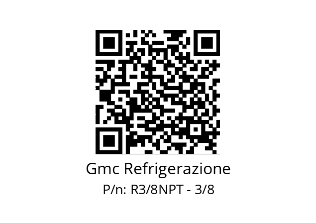   Gmc Refrigerazione R3/8NPT - 3/8