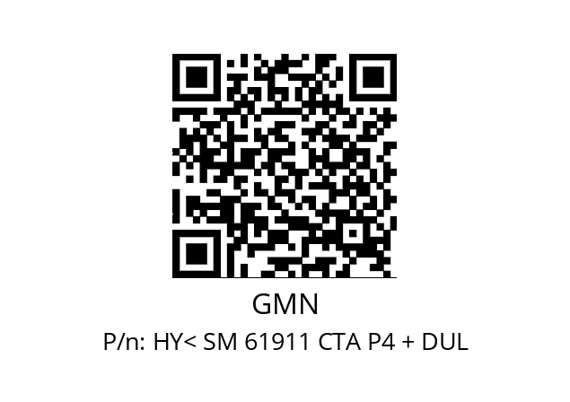   GMN HY< SM 61911 CTA P4 + DUL