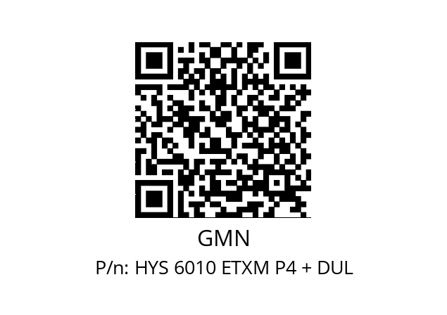   GMN HYS 6010 ETXM P4 + DUL