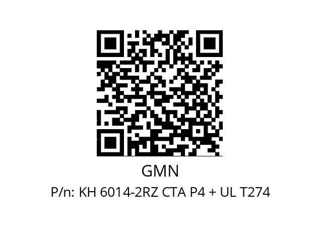   GMN KH 6014-2RZ CTA P4 + UL T274