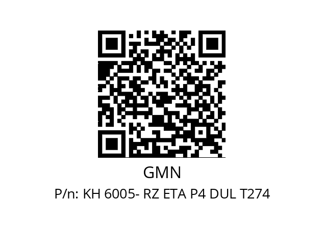   GMN KH 6005- RZ ETA P4 DUL T274