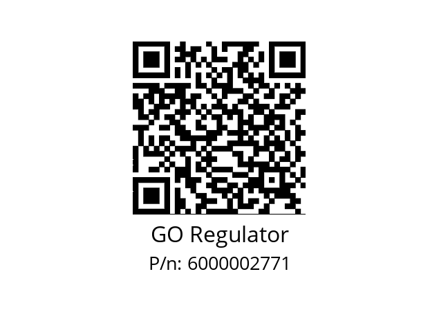   GO Regulator 6000002771