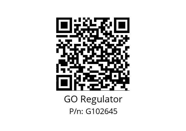   GO Regulator G102645