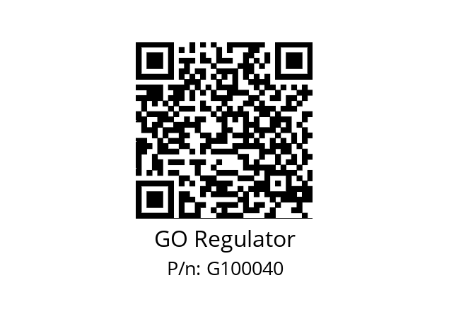   GO Regulator G100040