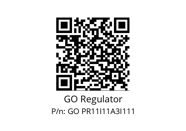   GO Regulator GO PR11I11A3I111