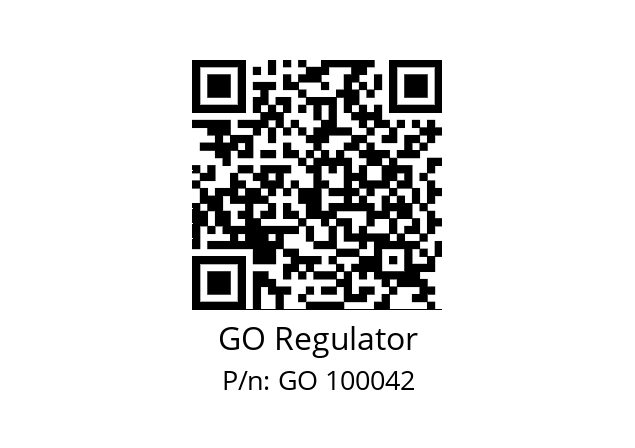   GO Regulator GO 100042