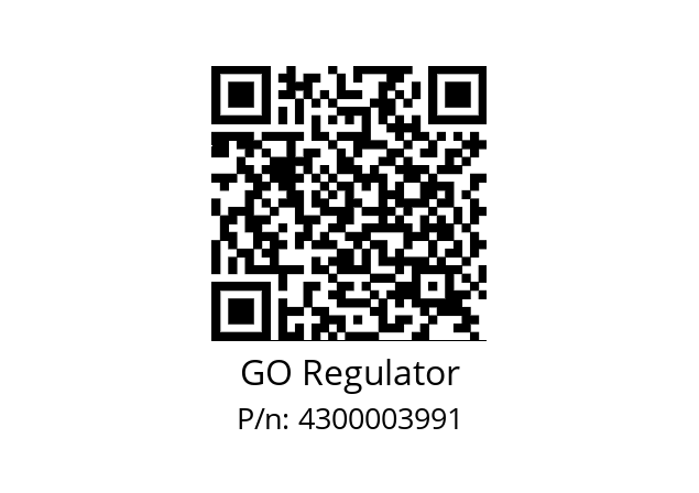   GO Regulator 4300003991