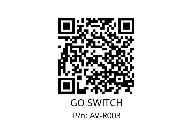   GO SWITCH AV-R003