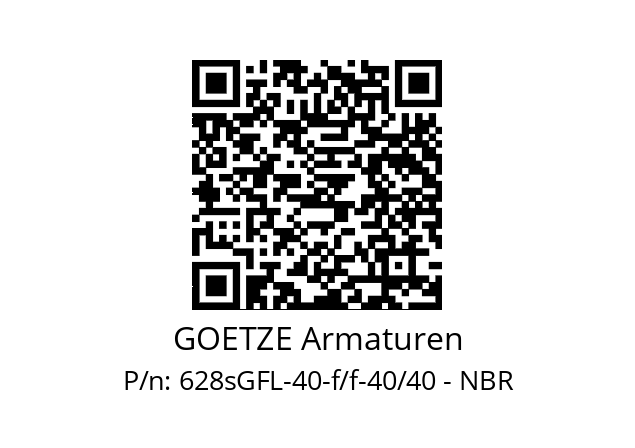   GOETZE Armaturen 628sGFL-40-f/f-40/40 - NBR